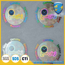 Demetalized holographic sticker, wash aluminum transparent hologram sticker